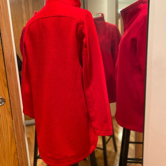 Red Pendleton Wool Blend Coat. Medium. - Picture 5 of 12